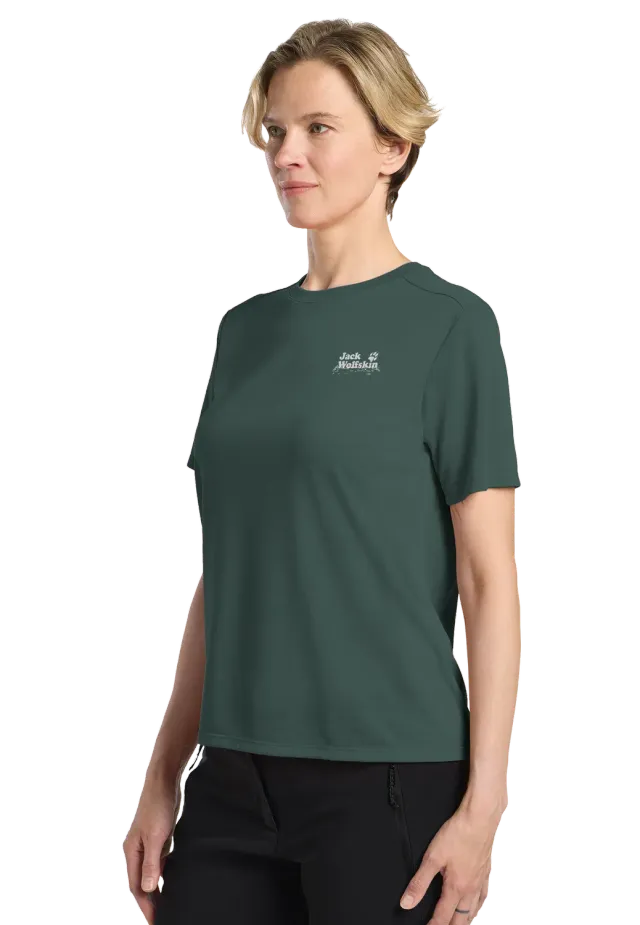 Jack Wolfskin Vonnan Graphic T W T-Shirt Femme Léger