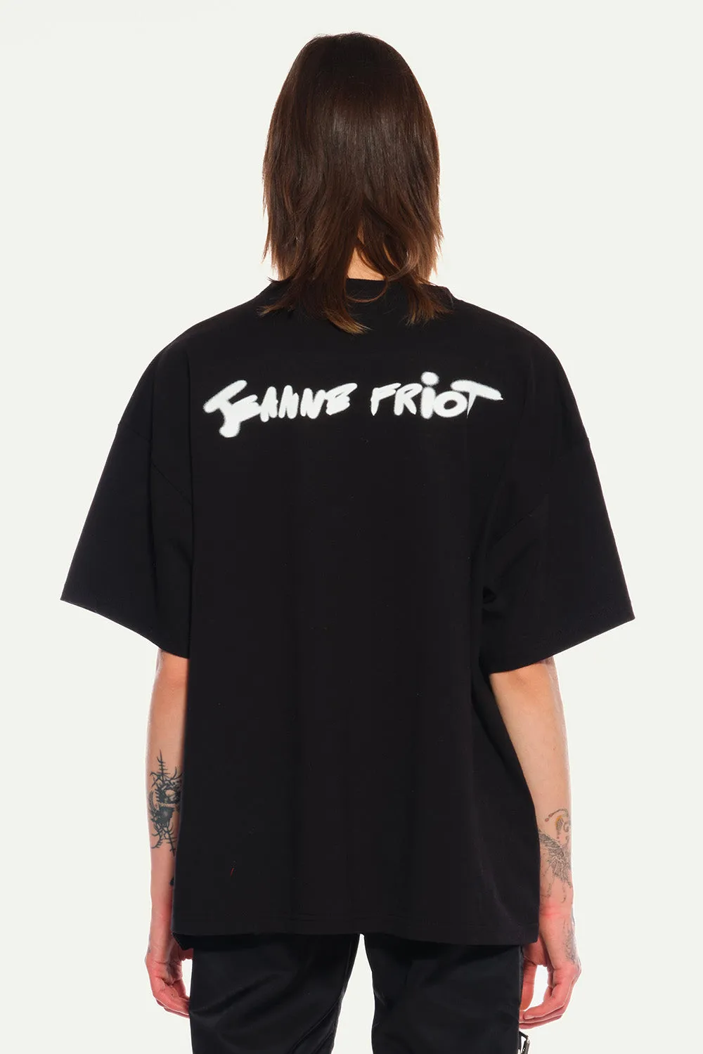 Jeanne Friot Punk tee noir slogan blanc
