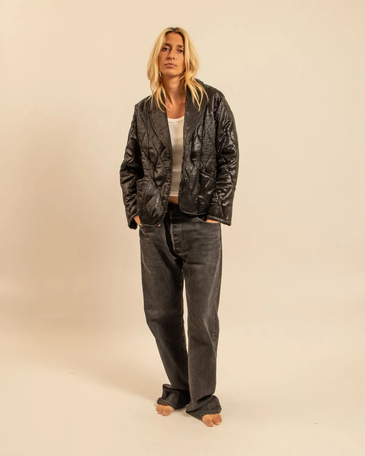AOKYANOS Cuba irisé kimono noir taille unique polyester
