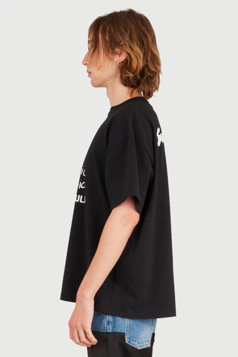 Jeanne Friot Why Be T-shirt oversize noir coton recyclé