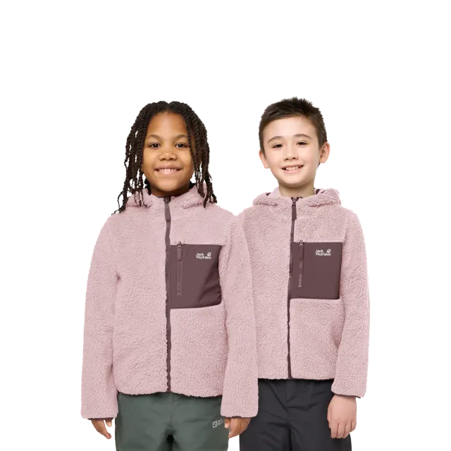 Jack Wolfskin Ice Curl Hood Jacket K veste polaire enfant capuche