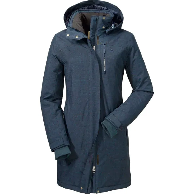 Schöffel Monterey1 parka imperméable femme bleu sans PFC