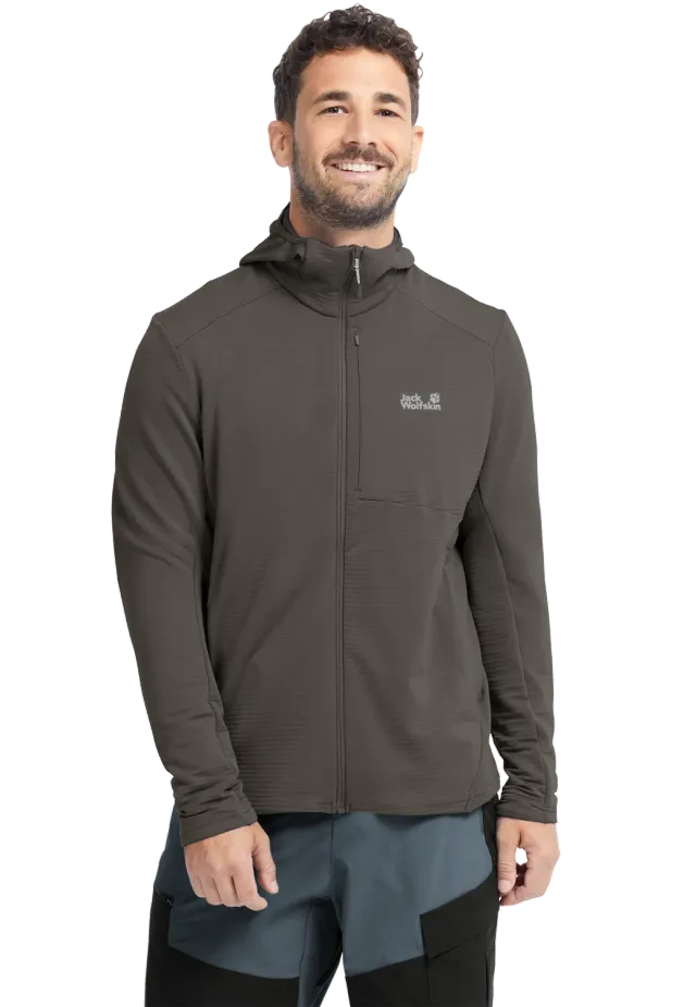 Jack Wolfskin Litestride Hooded Fz M polaire capuche