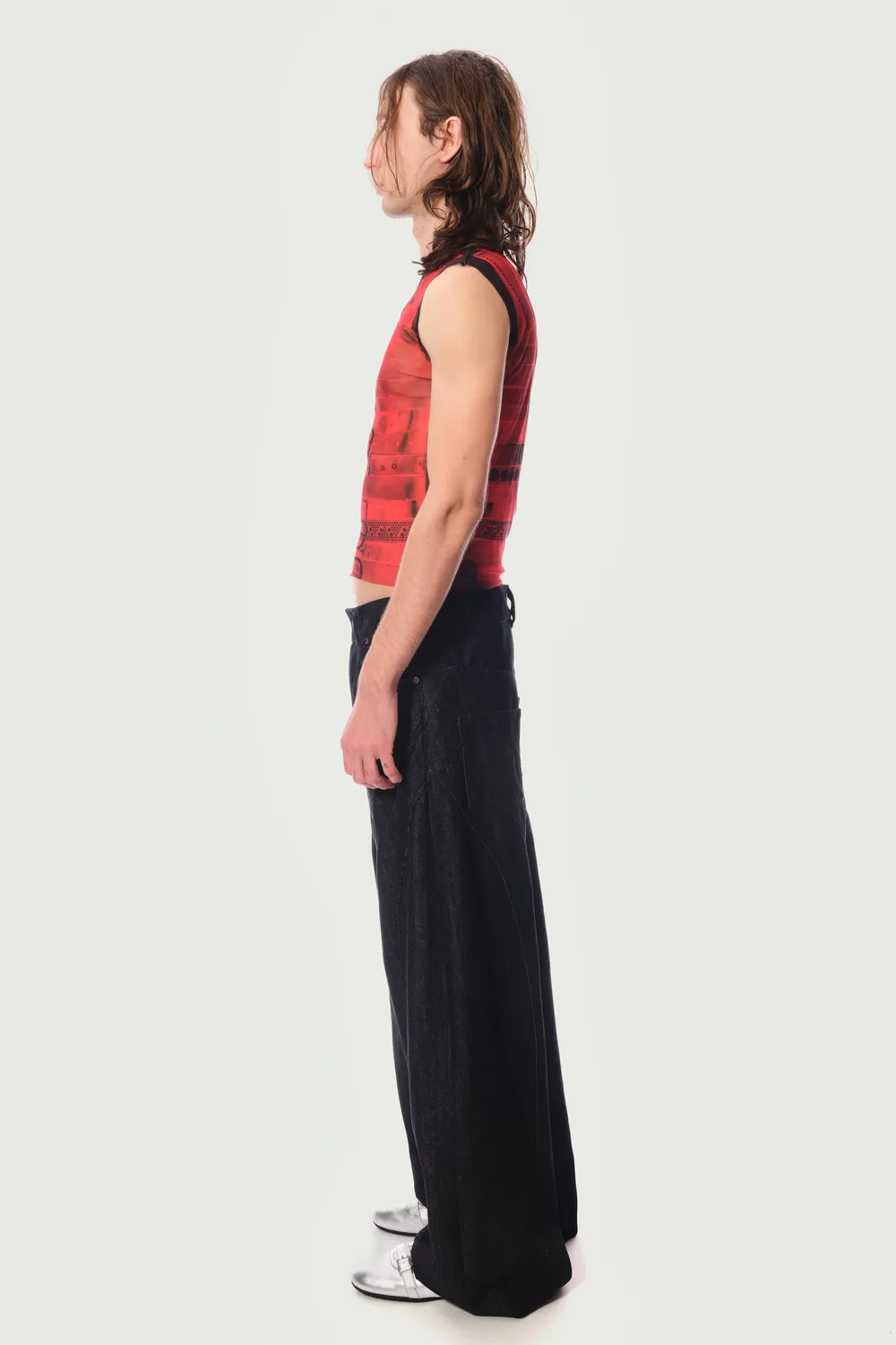 Jeanne Friot Resistance Armour Jean large bleu clair
