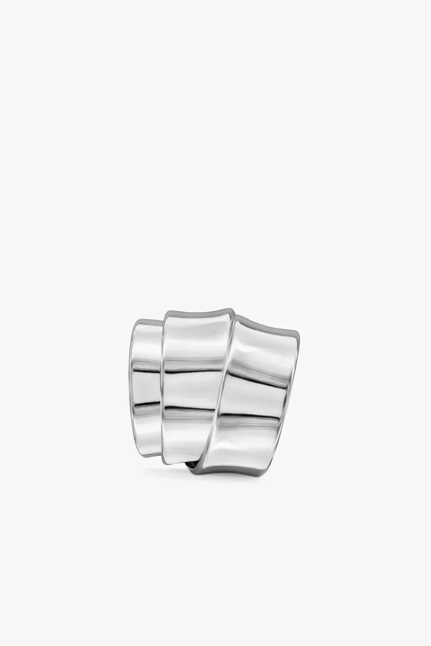 Jeanne Friot 3-Ribbon earcuff manchette oreille argent