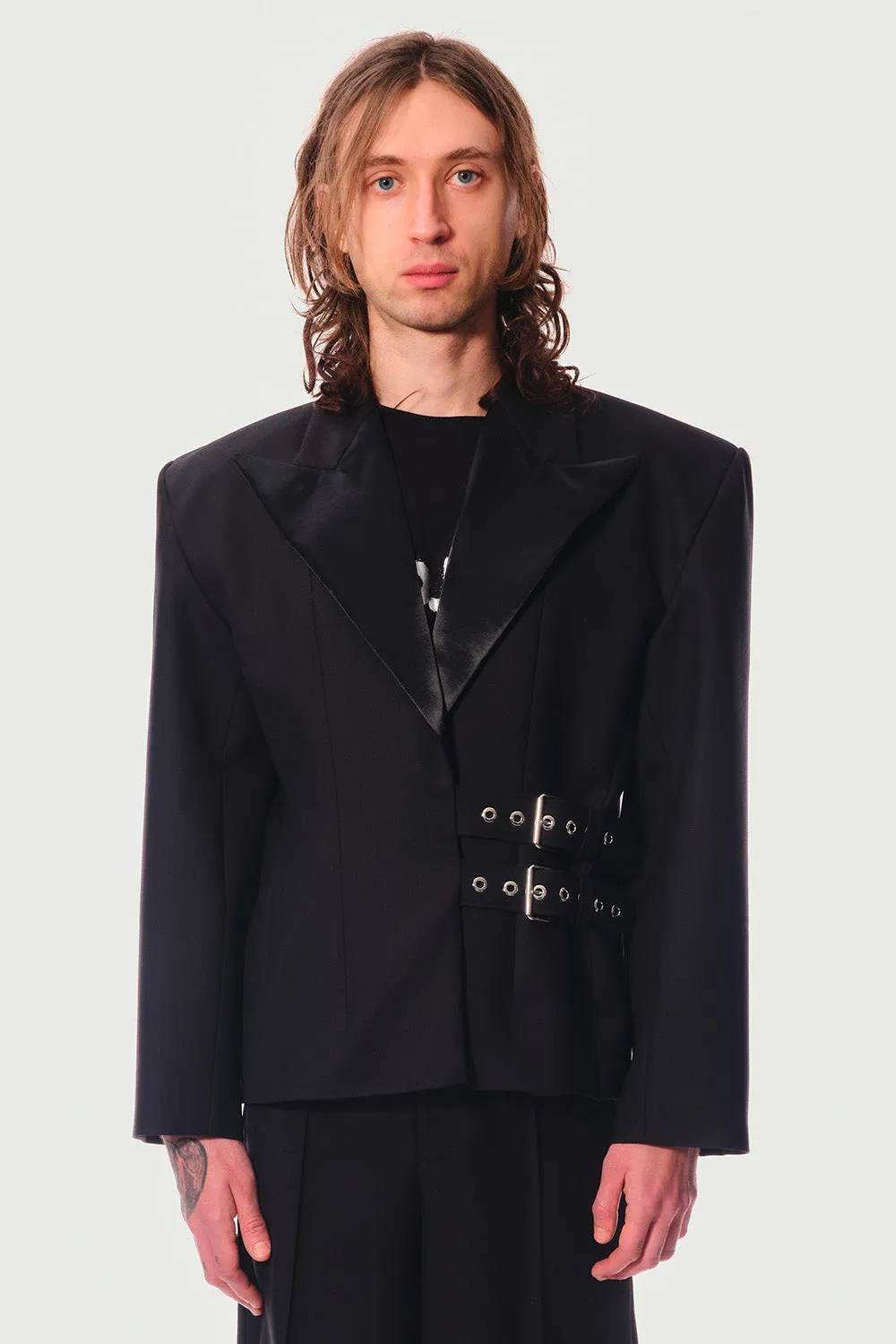 JEANNE FRIOT Camille Jacket veste noire laine vierge