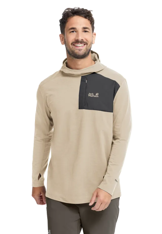 Jack Wolfskin Sucol Hoody M sweat homme capuche respirant