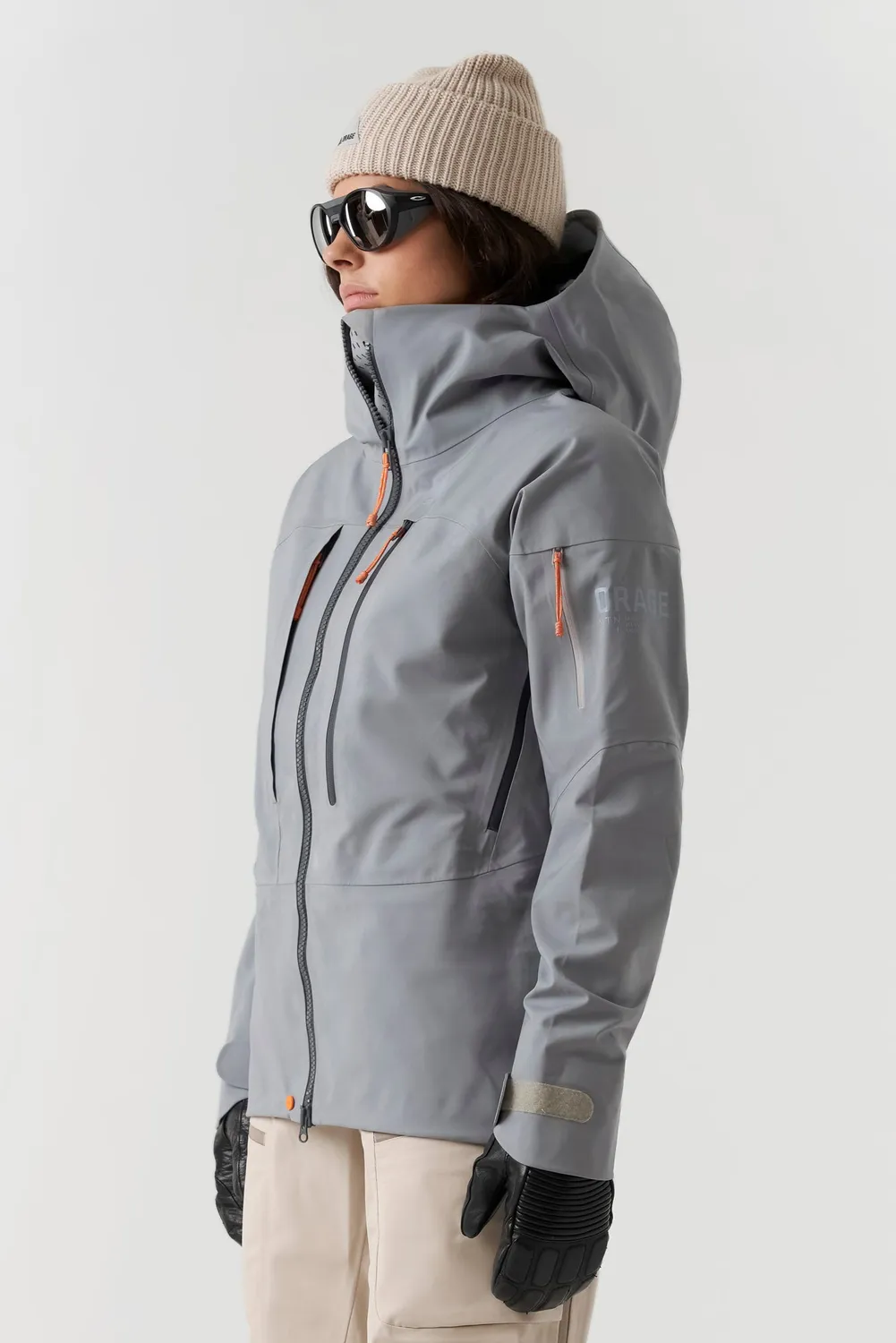 Orage MTN-X Panorama 3L veste ski femme bleu acier imperméable