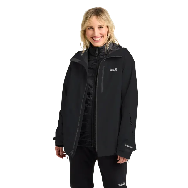 Jack Wolfskin Flowline 3in1 veste ski femme imperméable