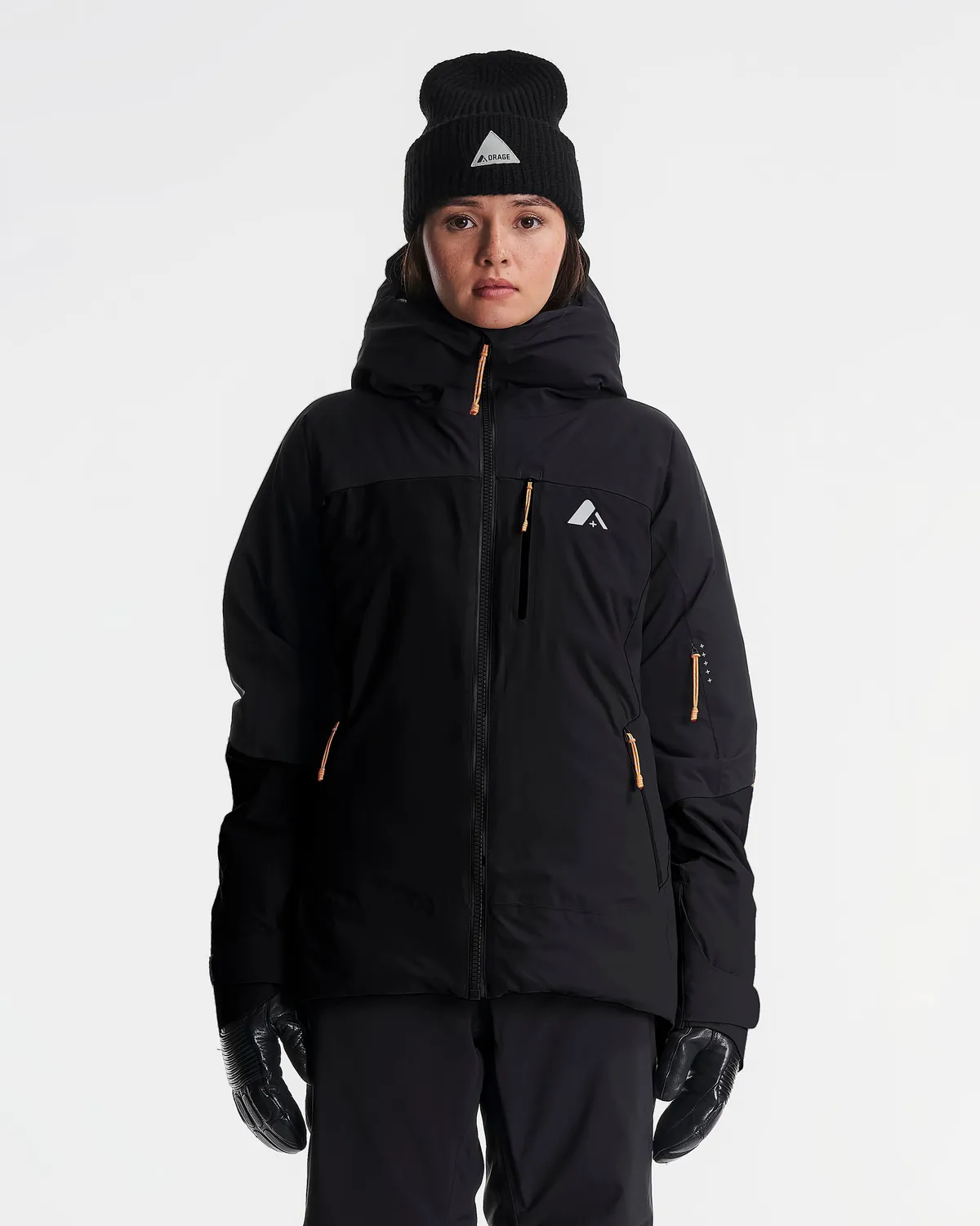 Orage Nina veste ski femme Plum Noir isolante