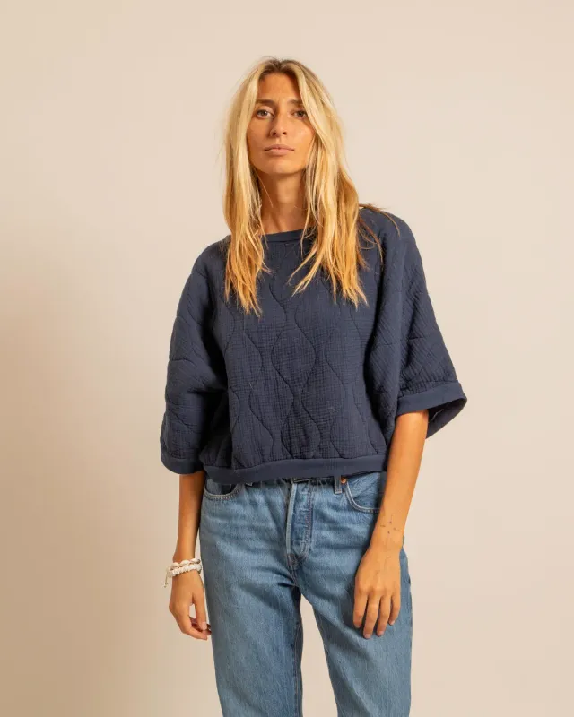 AOKYANOS Seattle sweat manches 3/4 Nuit coton