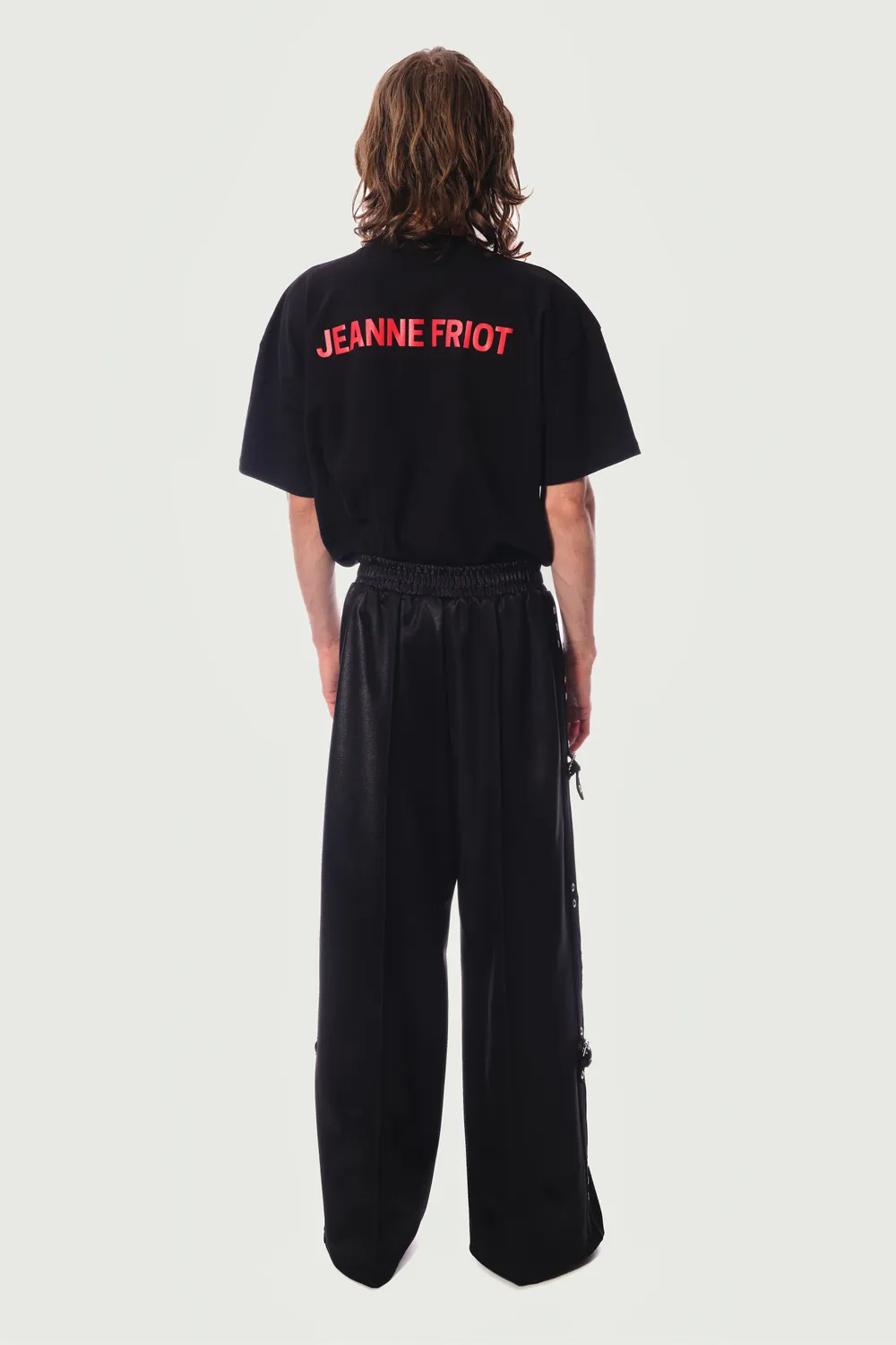Jeanne Friot Tracksuit Pants pantalon noir recyclé