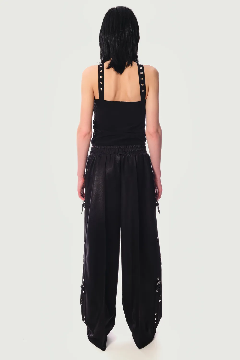 Jeanne Friot Tracksuit Pants pantalon noir recyclé