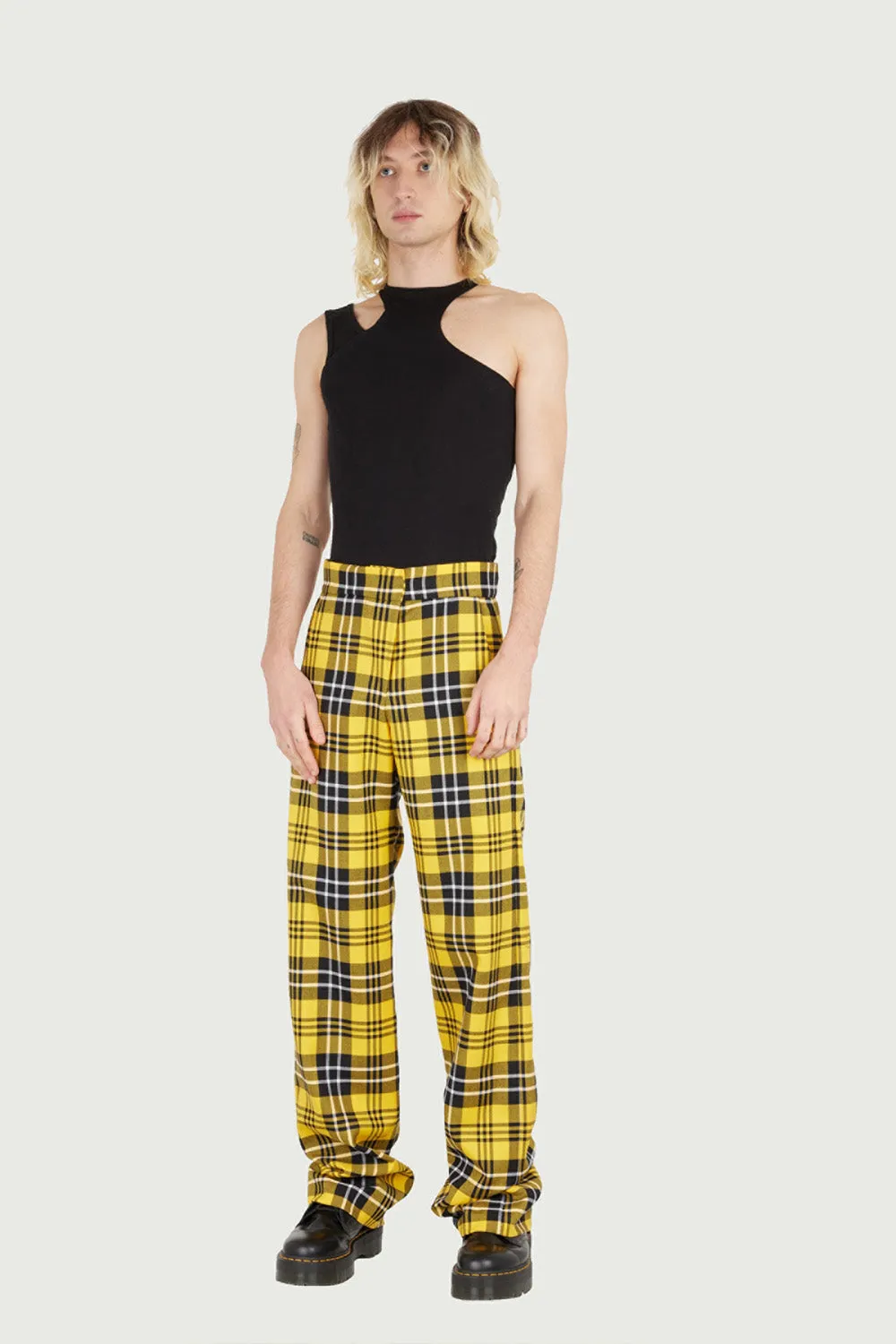 Jeanne Friot Clueless pantalon tartan jupe kilt ceinture