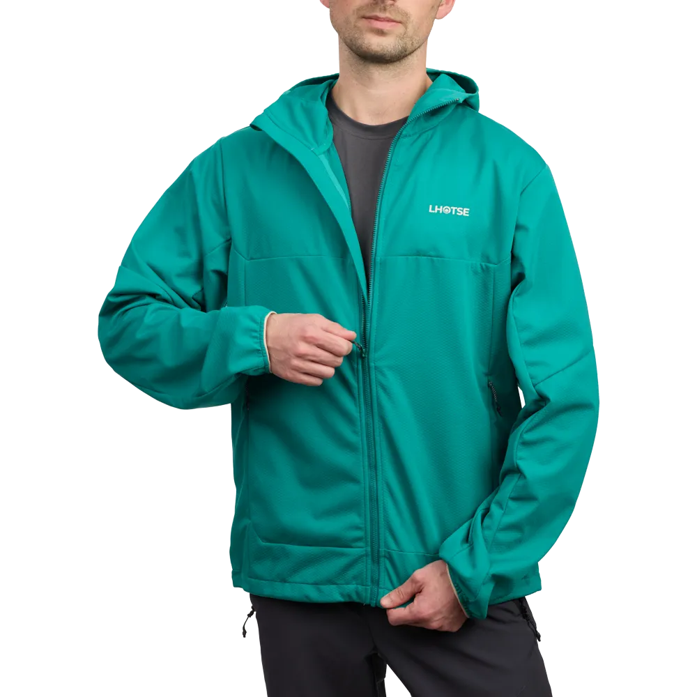 Lhotse Teiki Atlantis veste softshell bleue coupe-vent