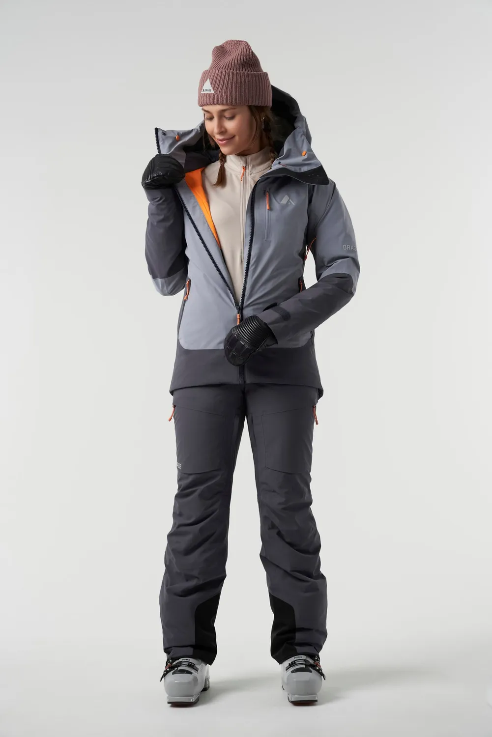 Orage Nina veste ski femme Steel Blue isolante