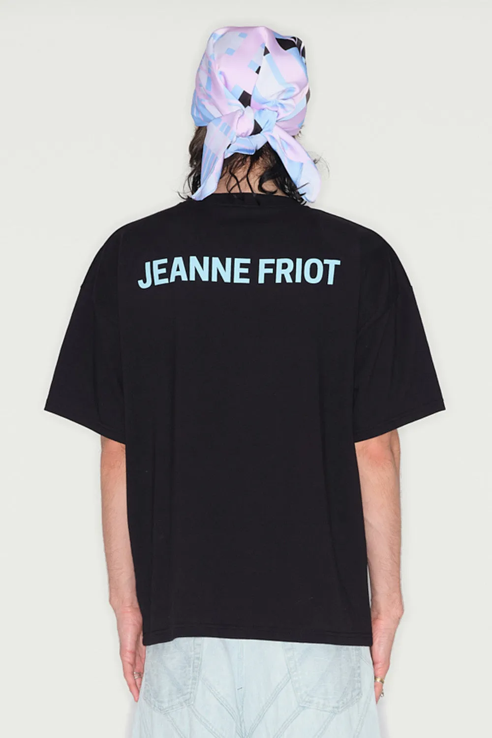 Jeanne Friot Peace tee-shirt oversize noir recyclé