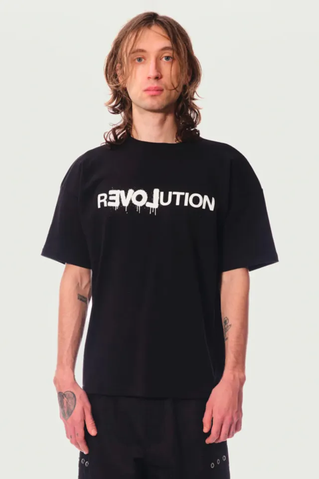 Jeanne Friot Revolution tee-shirt noir slogan recyclé