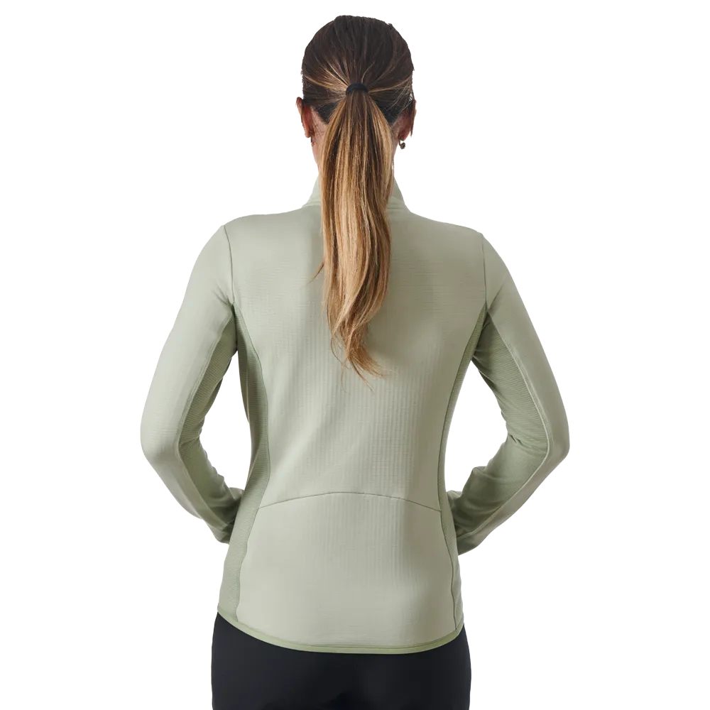 LHOTSE Greta polaire aloe grid zippée