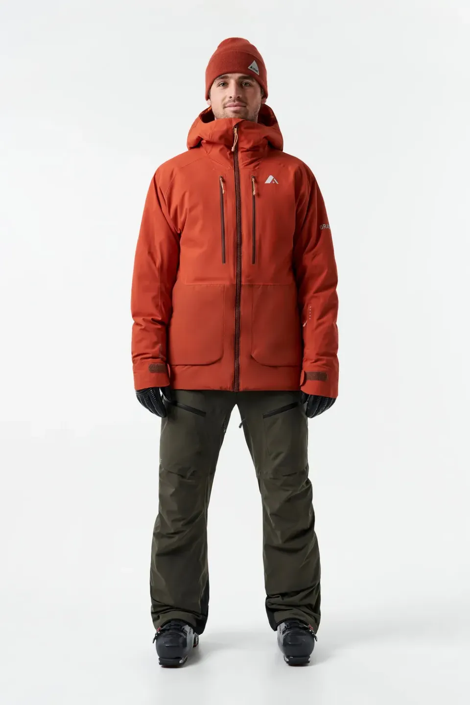 Orage Alaskan veste ski isolée terracotta chaude