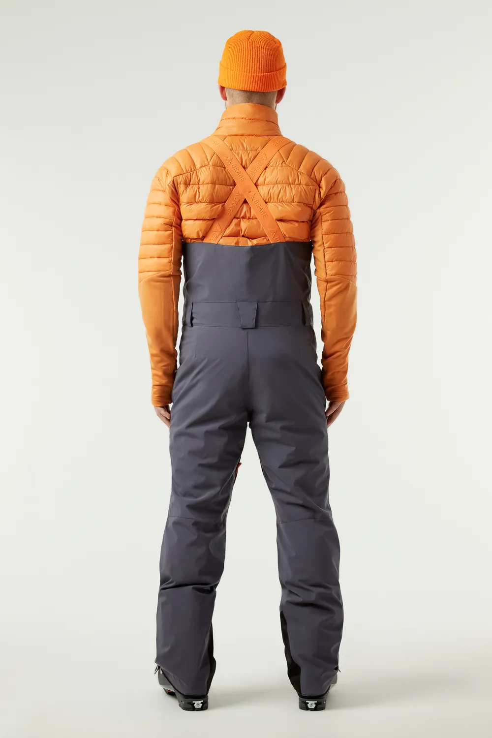 Orage Leeds salopette ski bleu acier isolée