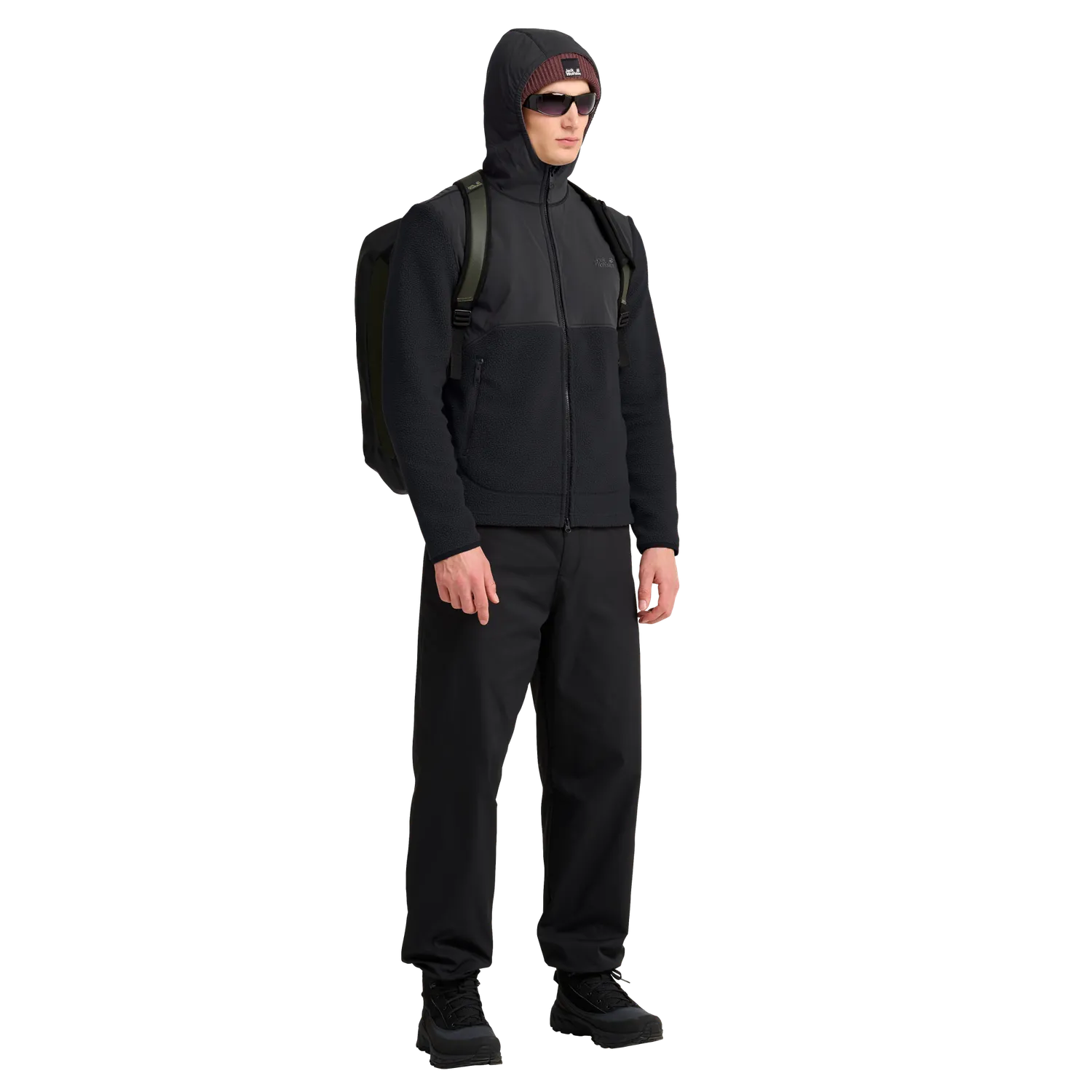 Jack Wolfskin Lite Curl Hooded FZ M polaire homme