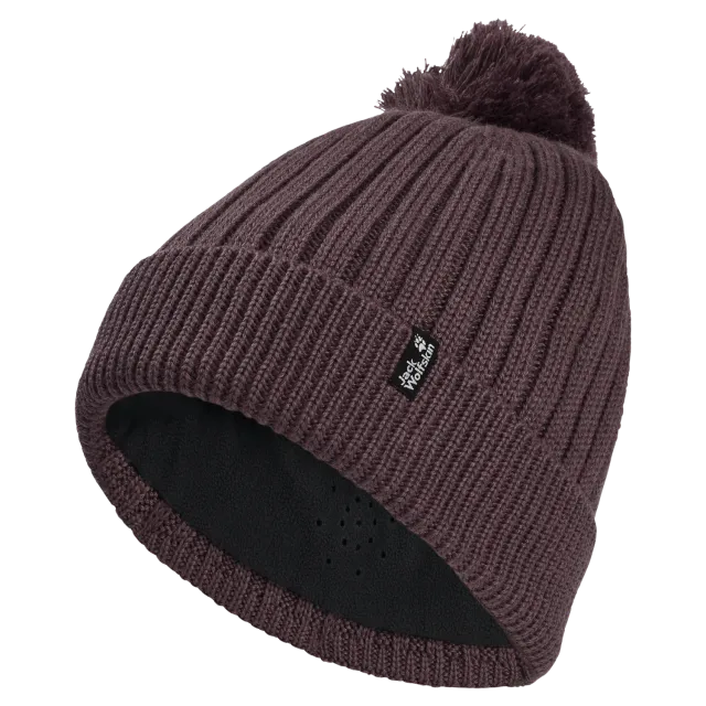 Jack Wolfskin Pom Pom Beanie bonnet pompon laine unisexe