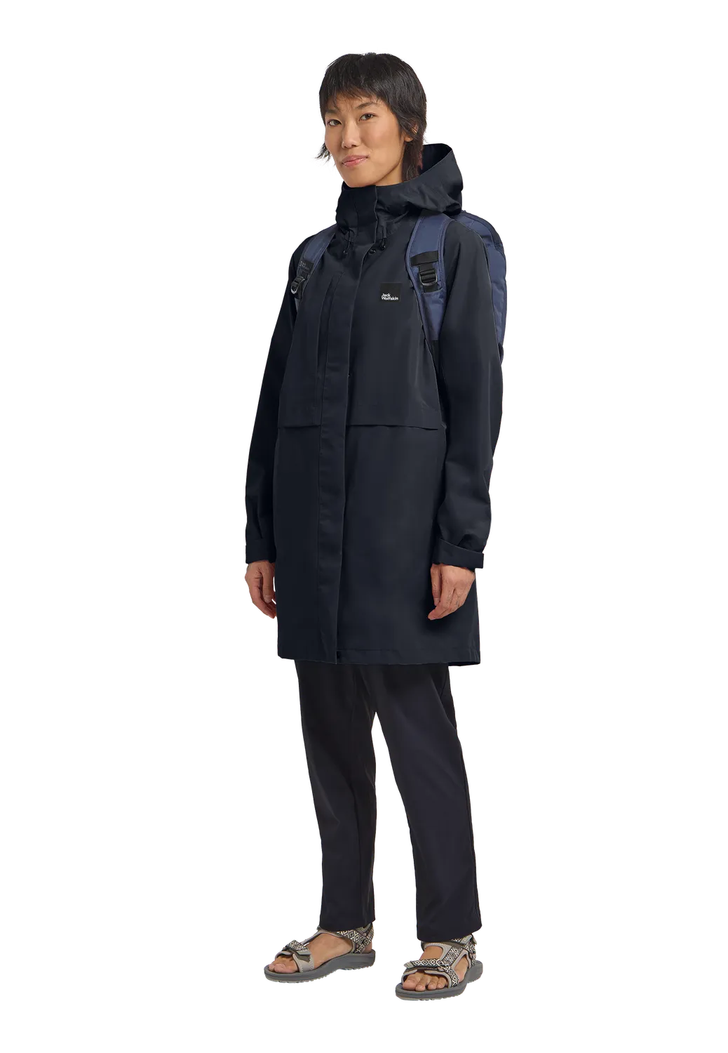 Jack Wolfskin Terraview 2L Coat W manteau pluie femme mi-long