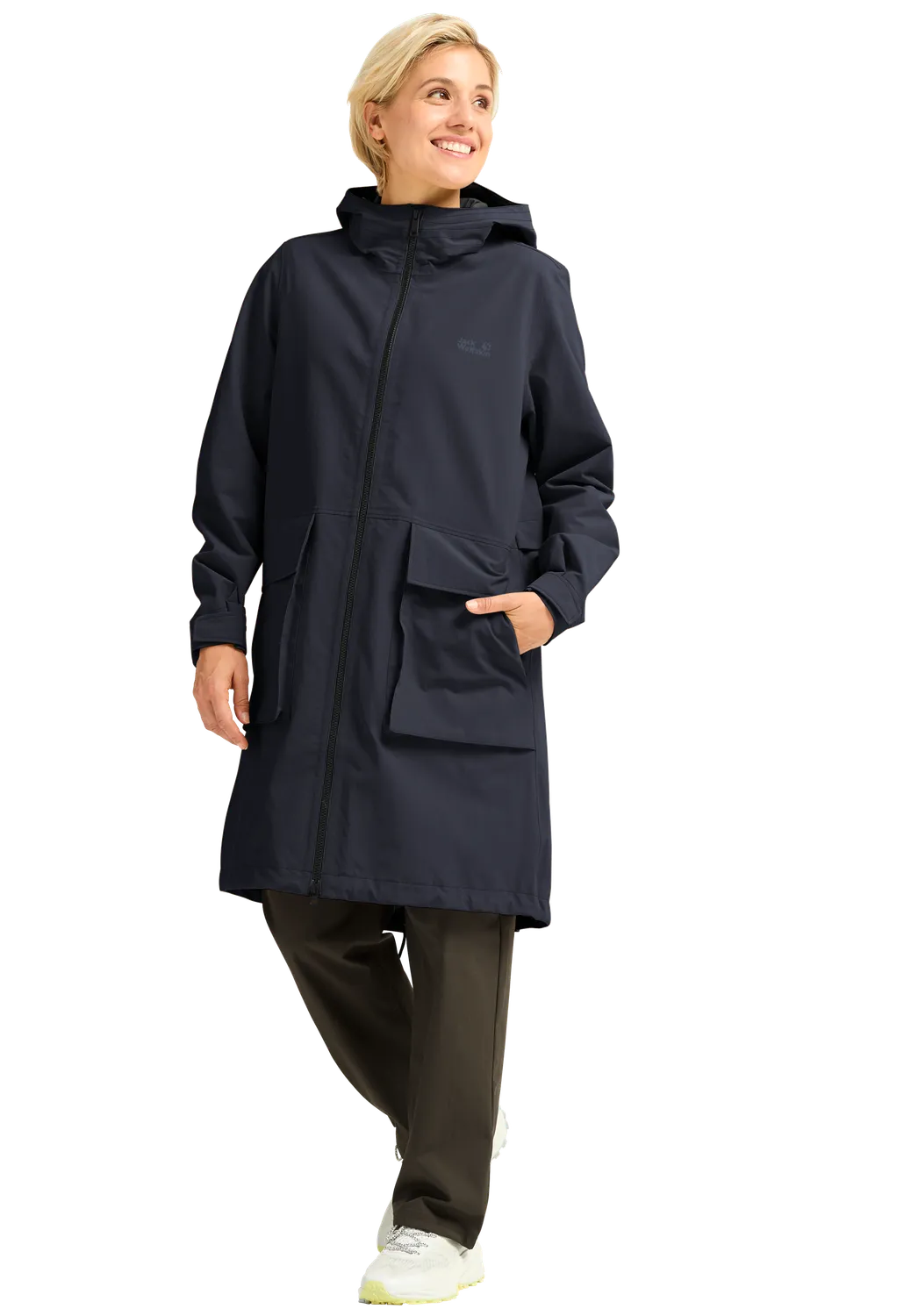 Jack Wolfskin Nabur 2L Coat W manteau pluie femme ample