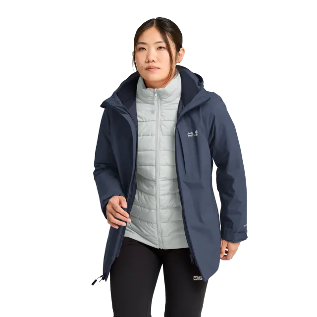 Jack Wolfskin Hunberg 2 3in1 Jkt W veste 3-en-1 femme imperméable