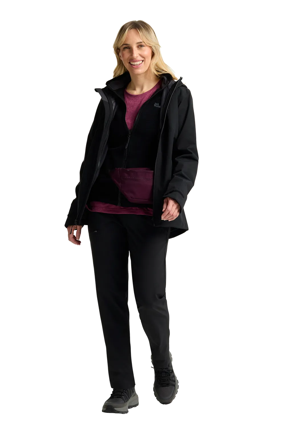 Jack Wolfskin Moonrise 3in1 Jkt W veste 3-en-1 femme imperméable