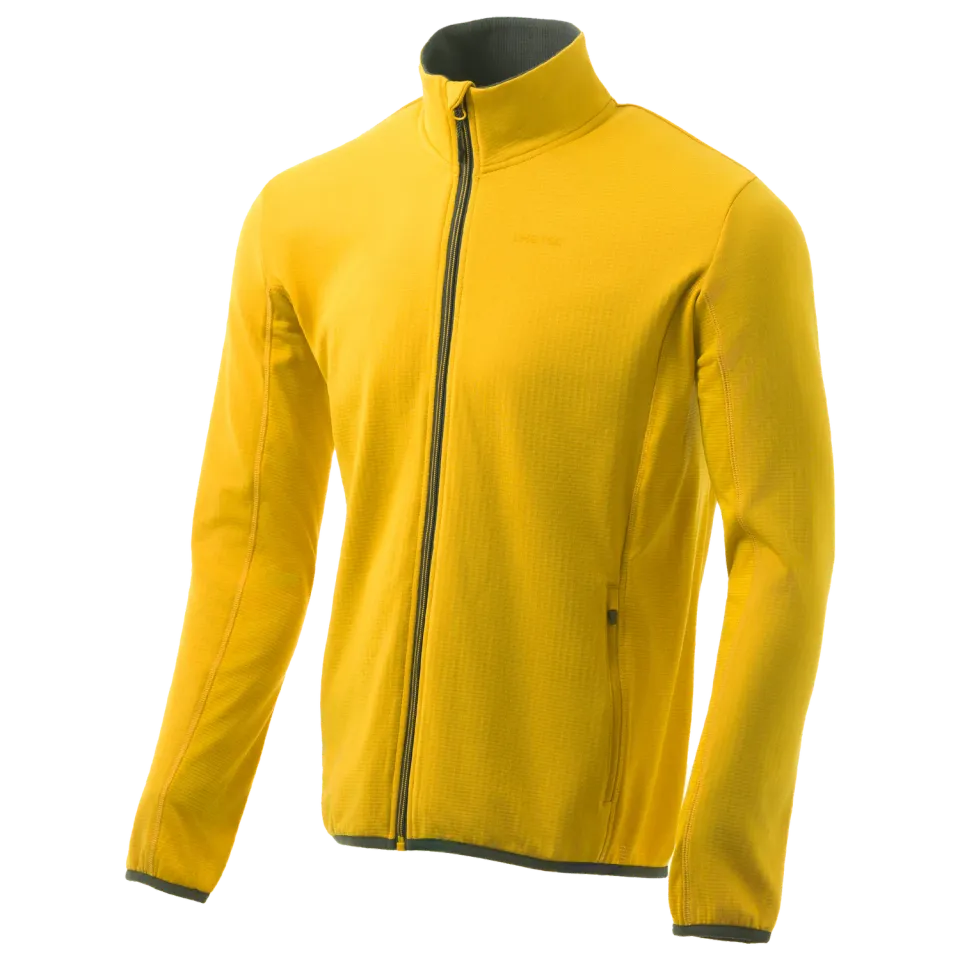 LHOTSE Hakan polaire sulphur grid zippée