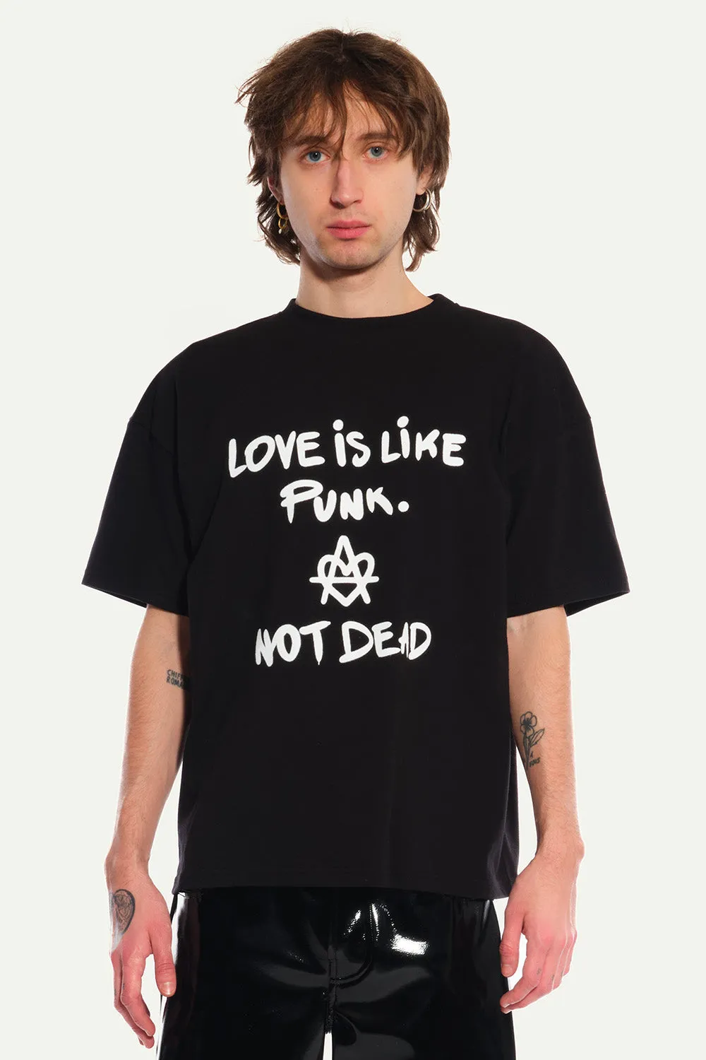 Jeanne Friot Punk tee noir slogan blanc