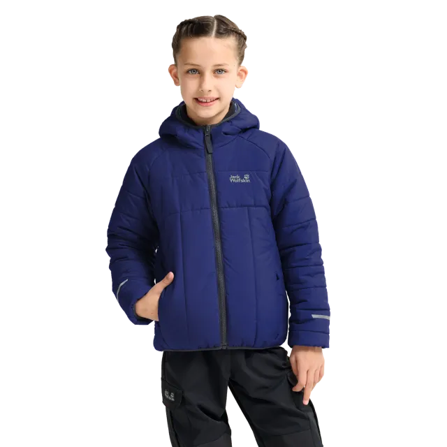 Jack Wolfskin Zenon Twist Hooded veste hiver enfant réversible