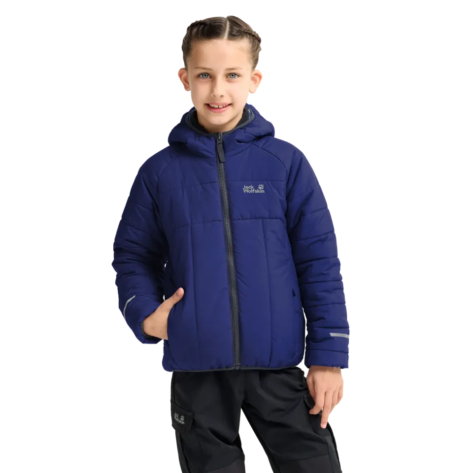 Jack Wolfskin Zenon Twist Hooded veste hiver enfant réversible