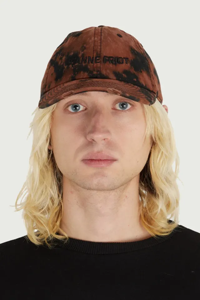 Jeanne Friot Washed casquette brodée délavée