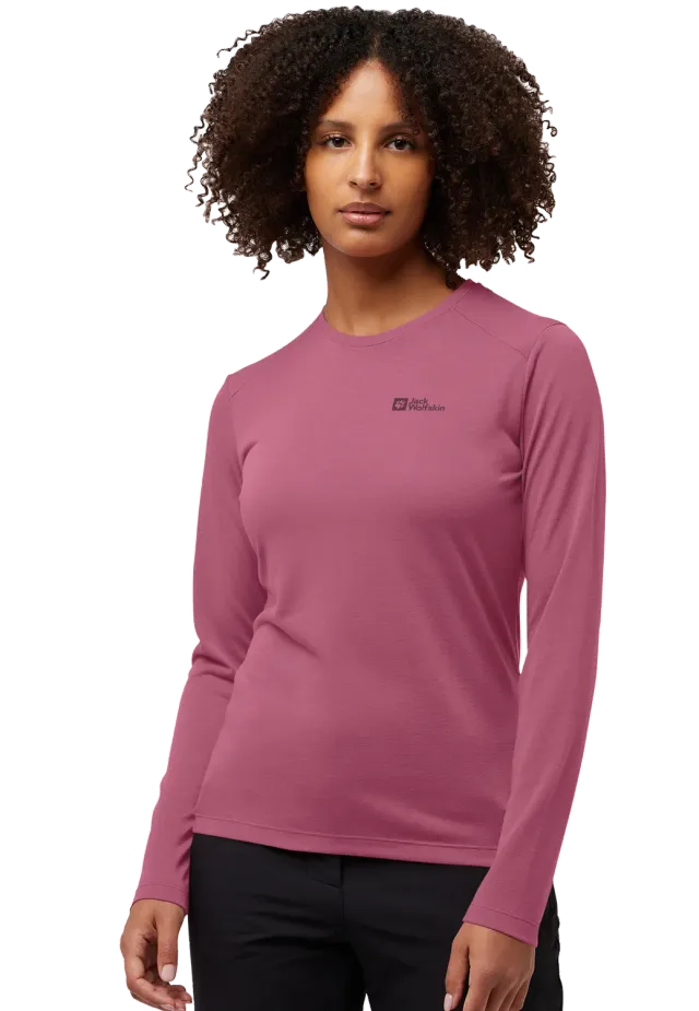 Jack Wolfskin Vonnan LS T W t-shirt manches longues anti-odeur