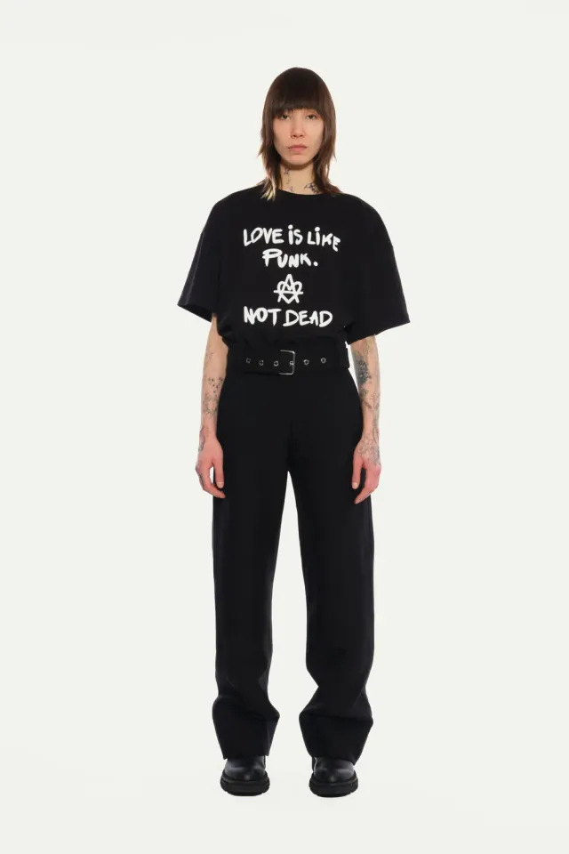 Jeanne Friot Belt Suit pantalon tailleur noir