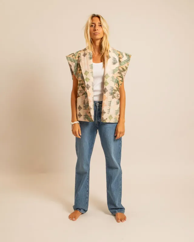AOKYANOS Brooklyn Cipola Kaki gilet matelassé
