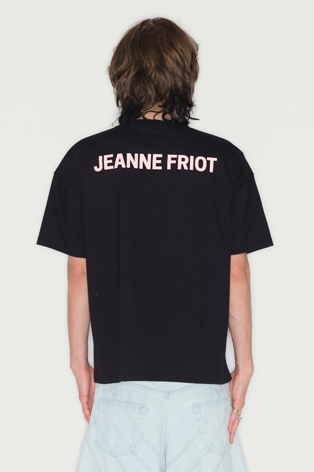Jeanne Friot Peace tee-shirt oversize noir recyclé