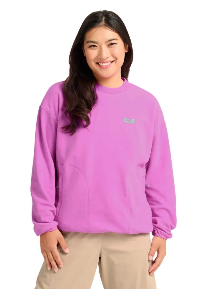 JACK WOLFSKIN FIND THE WILD CREWNECK W sweat femme polaire