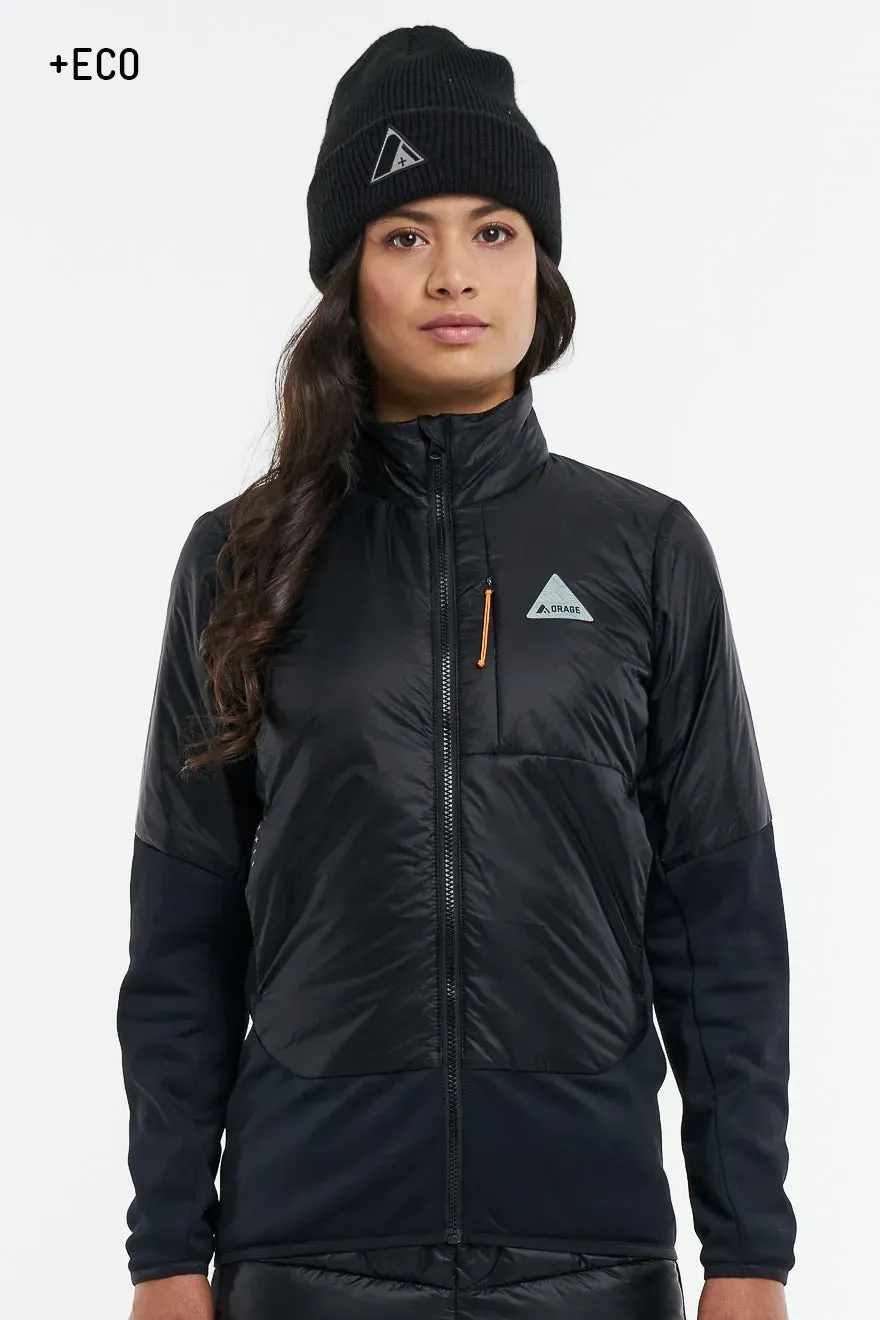 Orage Stella veste intermédiaire femme noir stretch
