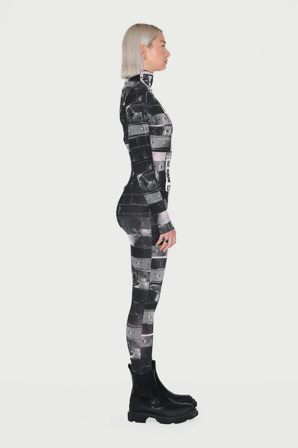 Jeanne Friot Cavaliere Jumpsuit combinaison rouge moulante