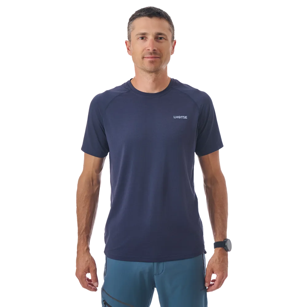 Lhotse Ayden T-shirt Navy Blue respirant