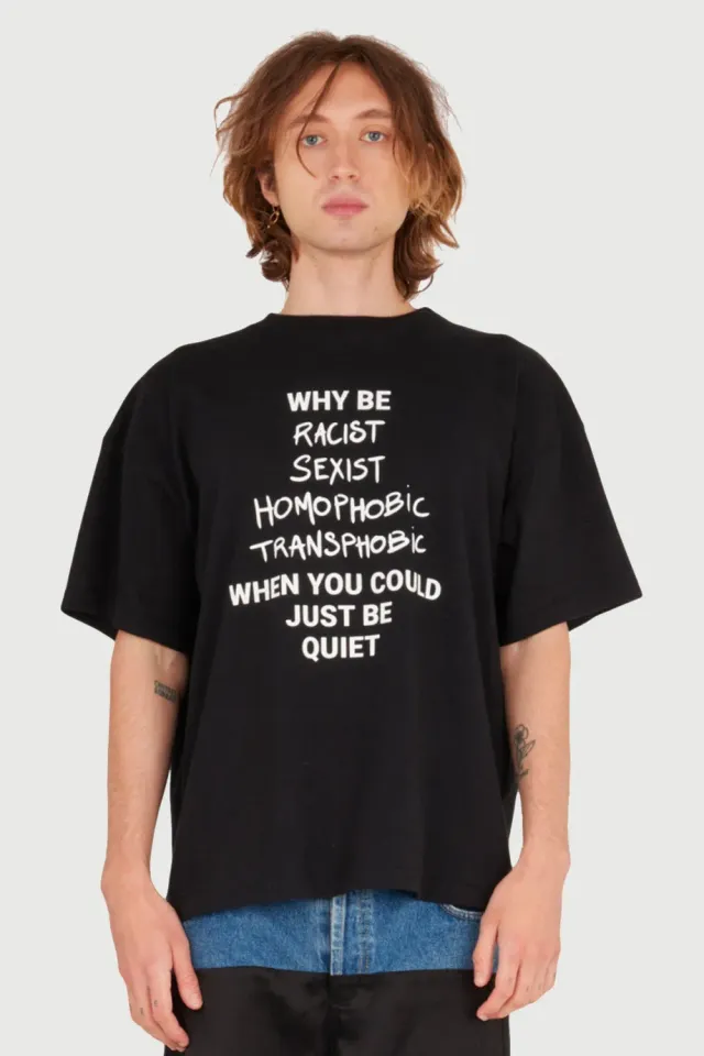 Jeanne Friot Why Be T-shirt oversize noir coton recyclé