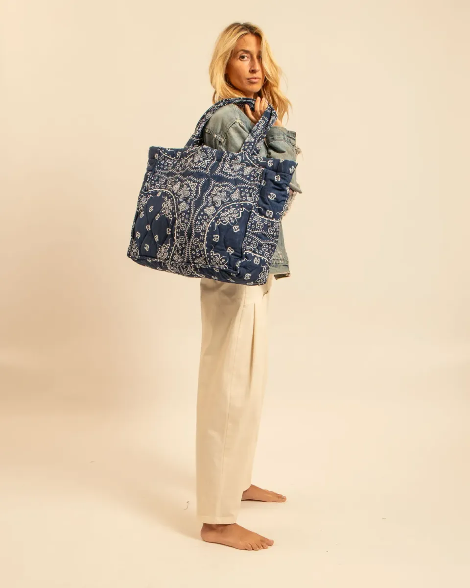 Aokyanos Philadelphie sac bandana navy viscose