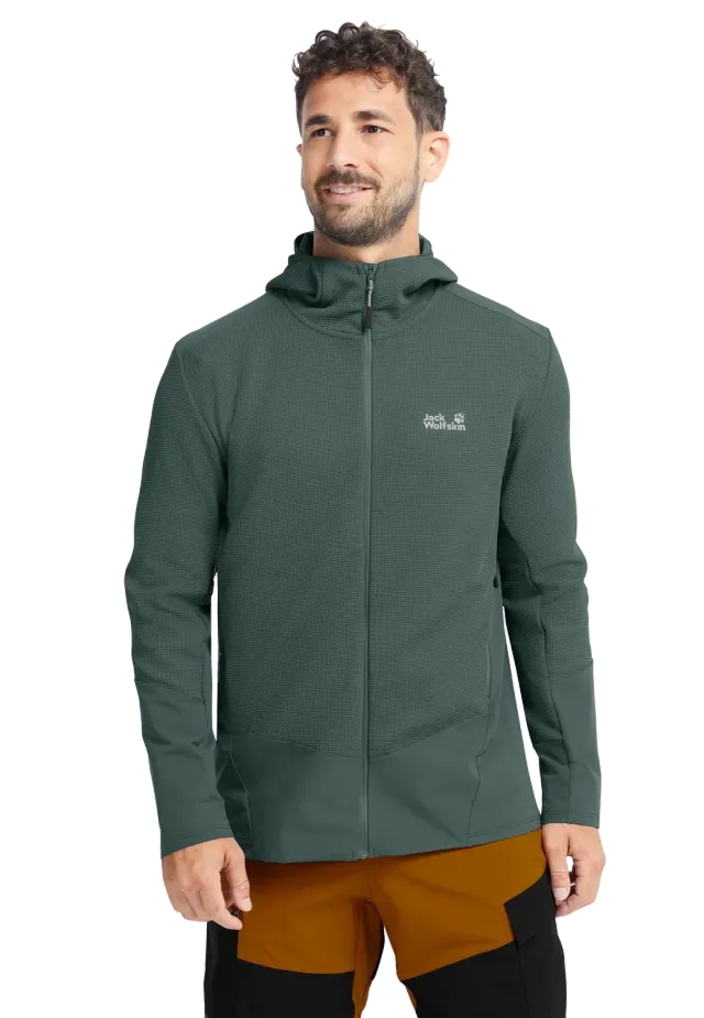 Jack Wolfskin Ridge Hike Hooded FZ M polaire capuche