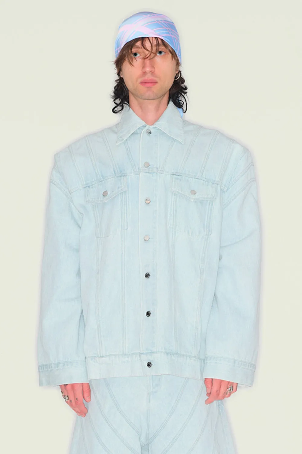 Jeanne Friot Armour veste jean noire oversize