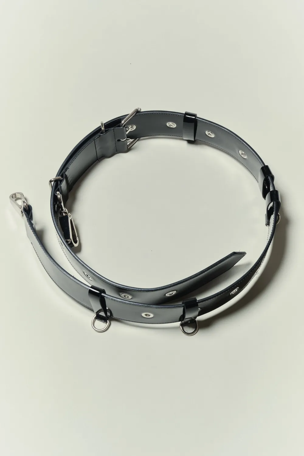 Jeanne Friot Thick Belt ceinture cuir noir 50mm