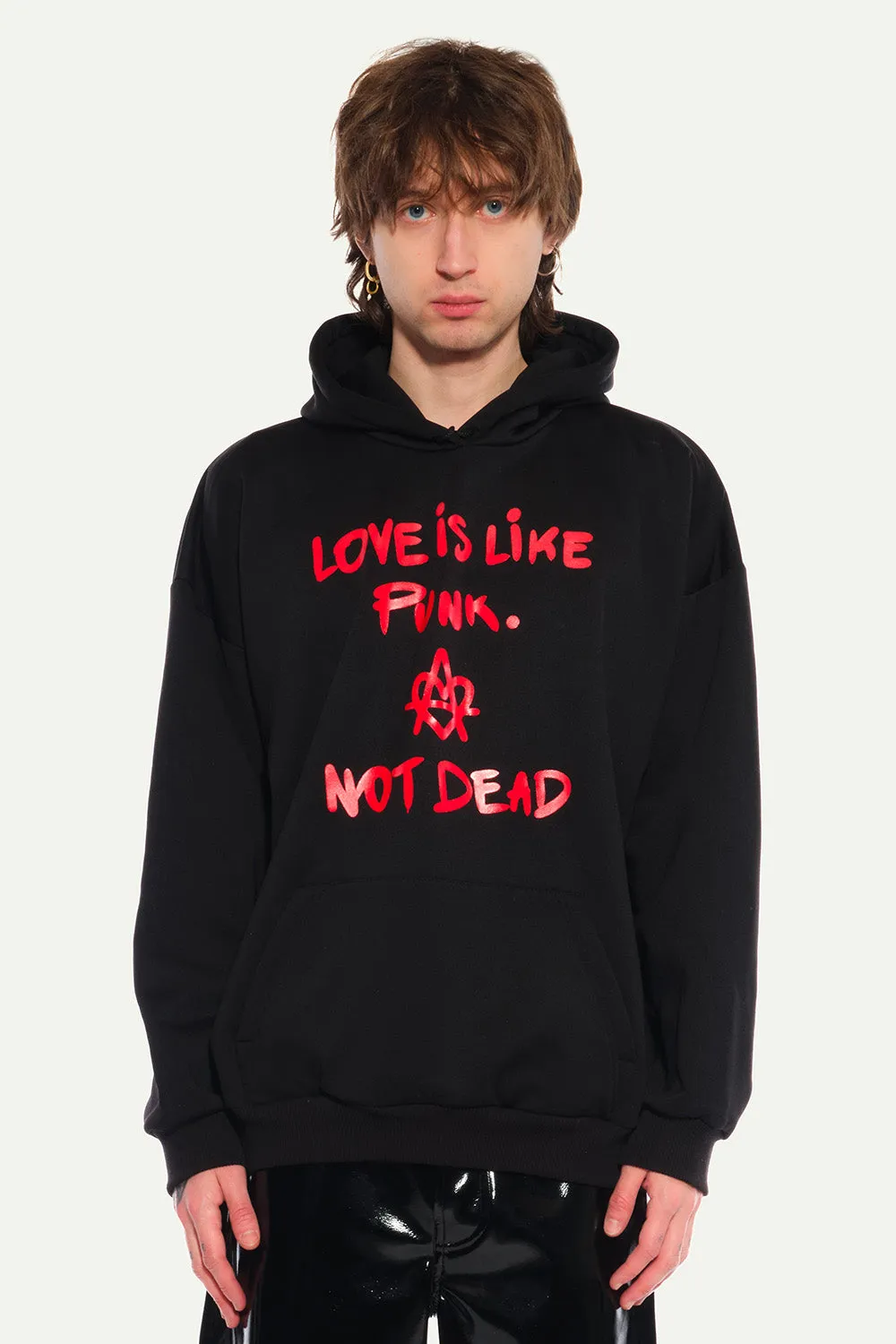 Jeanne Friot Punk hoodie rouge slogan M